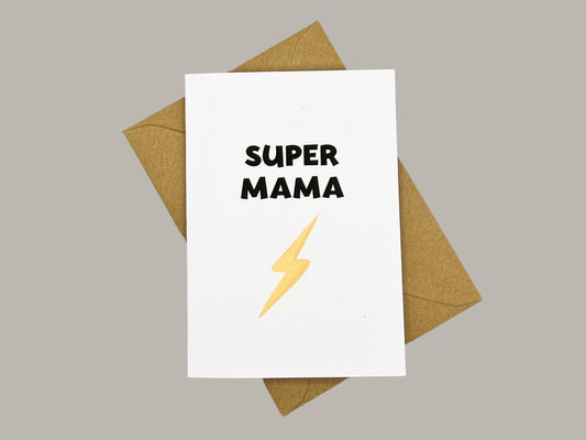 Muttertagskarte „Super Mama“