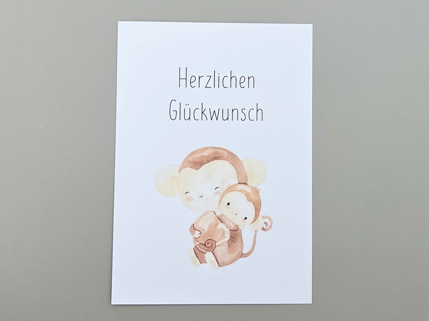 Karte "Herzlichen Glückwunsch" zur Geburt