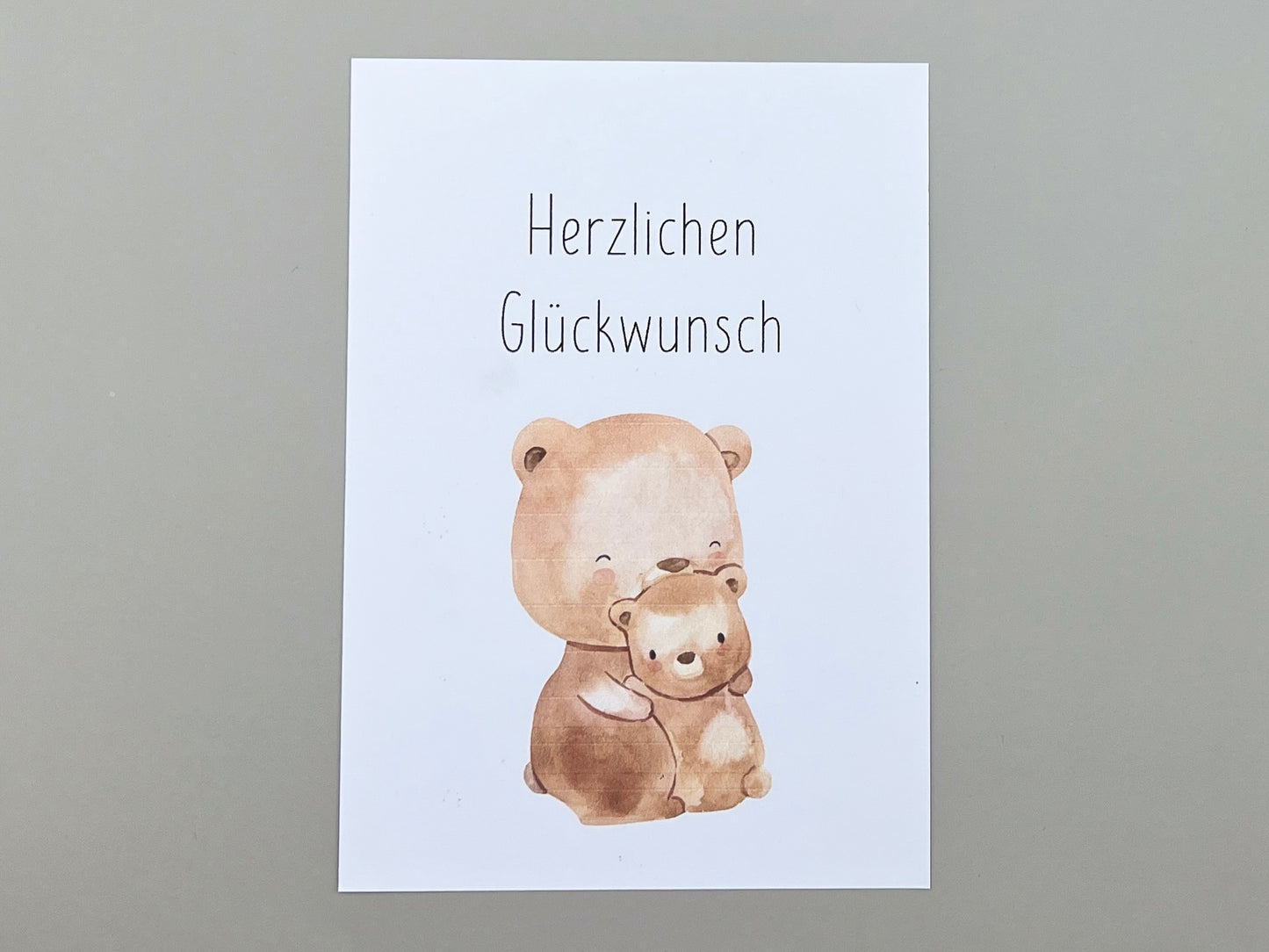 Karte "Herzlichen Glückwunsch" zur Geburt