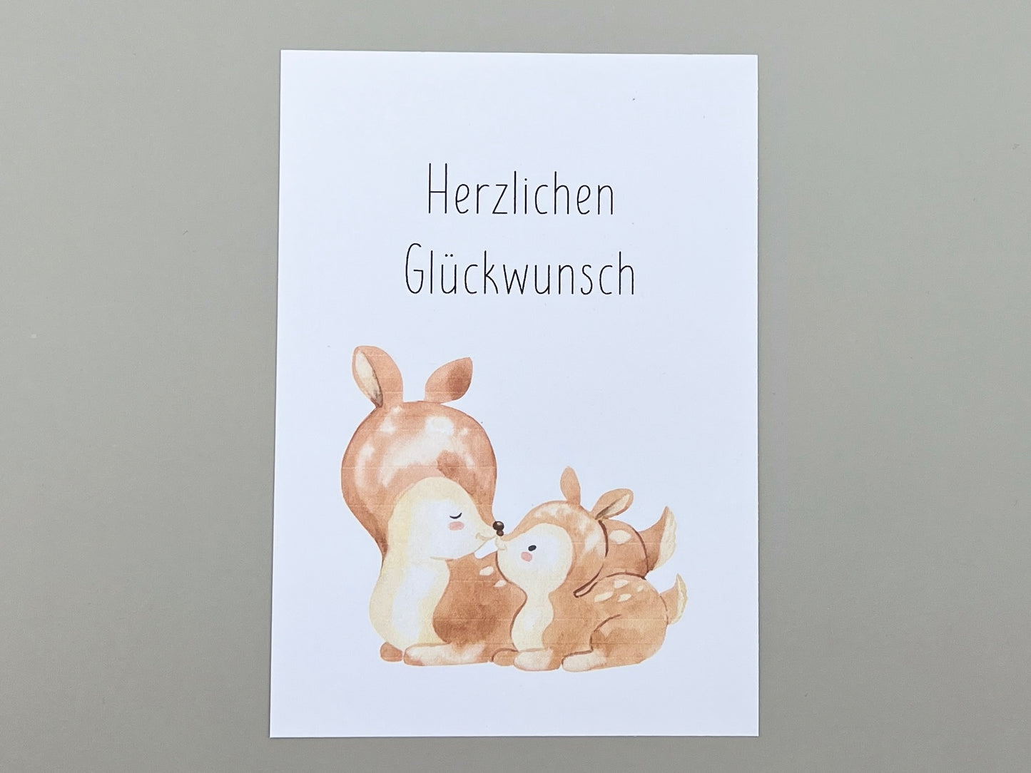 Karte "Herzlichen Glückwunsch" zur Geburt