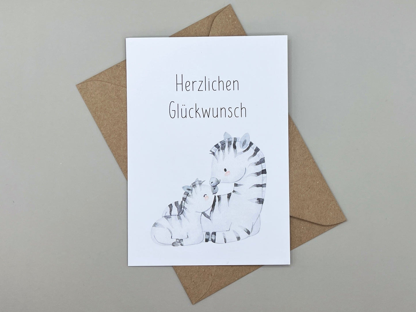 Karte "Herzlichen Glückwunsch" zur Geburt