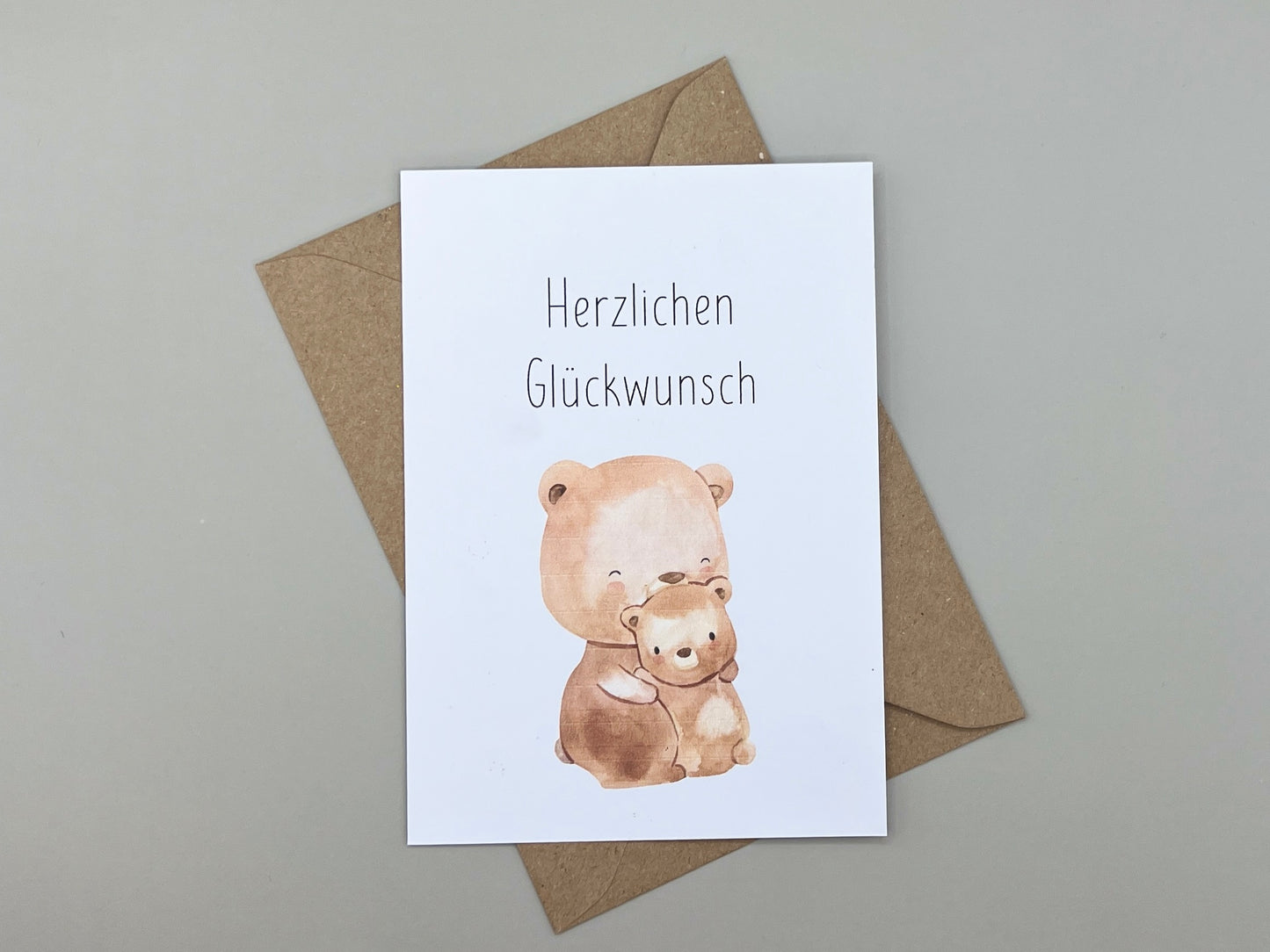 Karte "Herzlichen Glückwunsch" zur Geburt