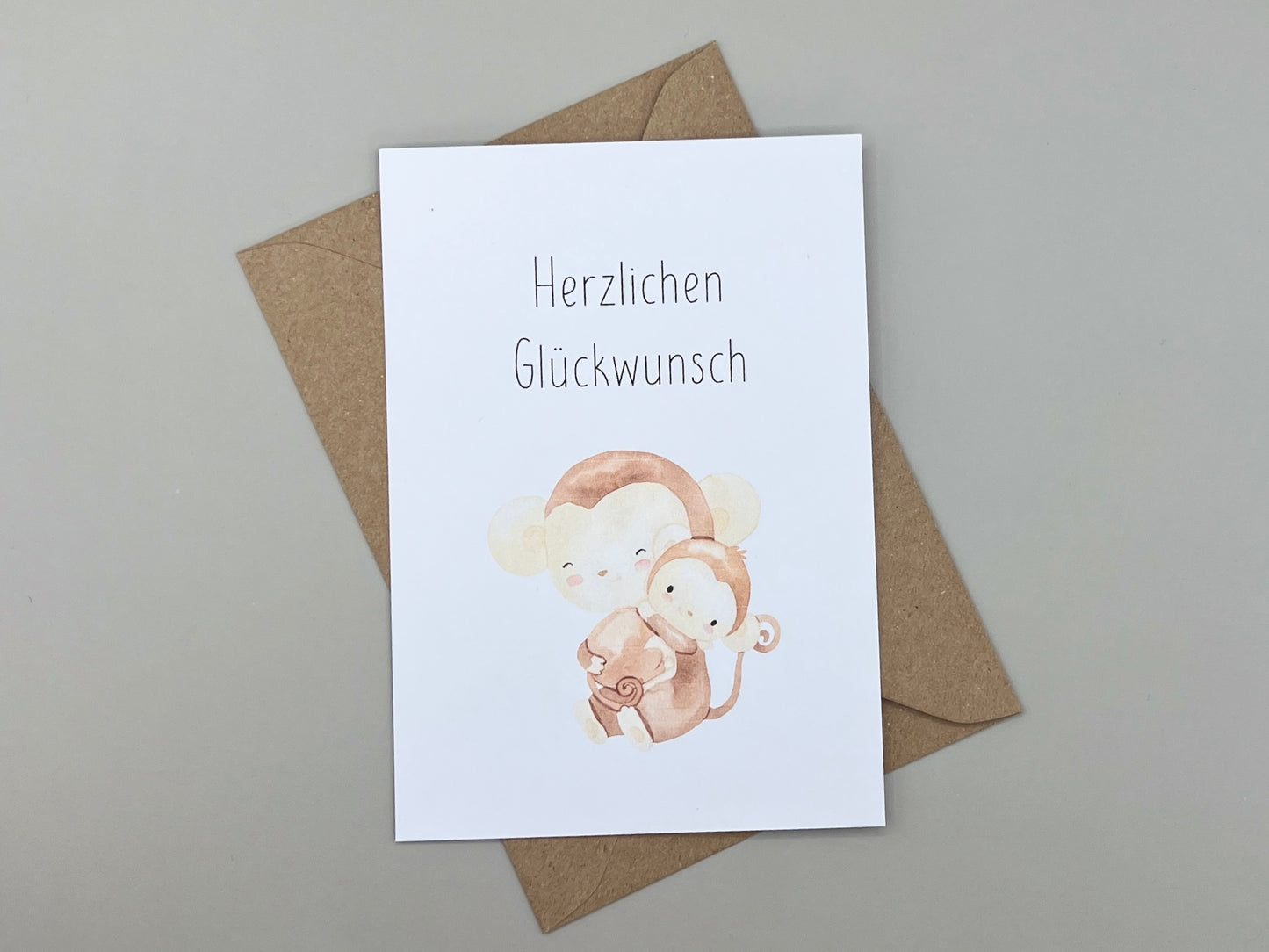 Karte "Herzlichen Glückwunsch" zur Geburt