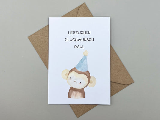Personalisierte Geburtstagskarte Kindergeburtstag