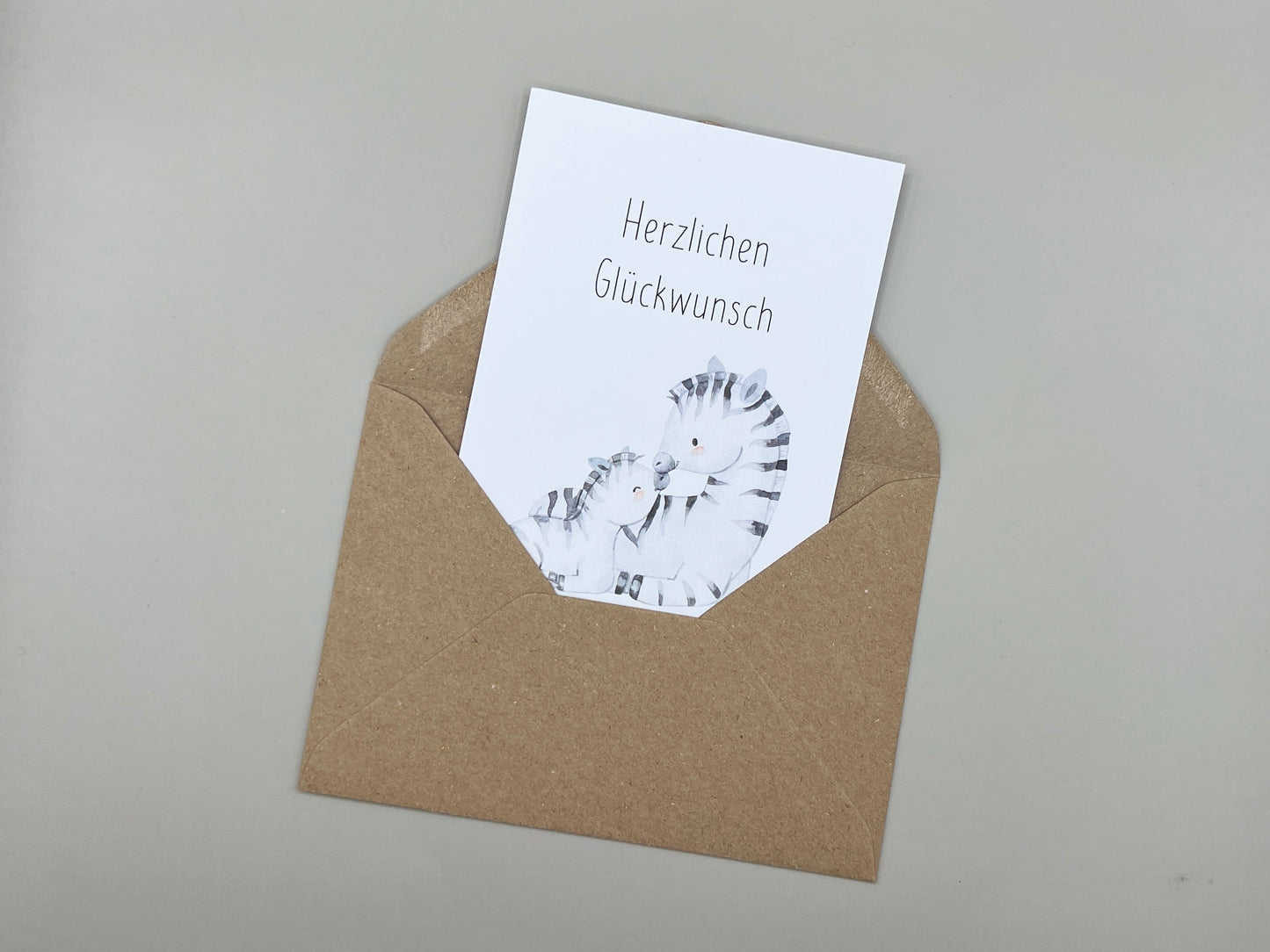 Karte "Herzlichen Glückwunsch" zur Geburt