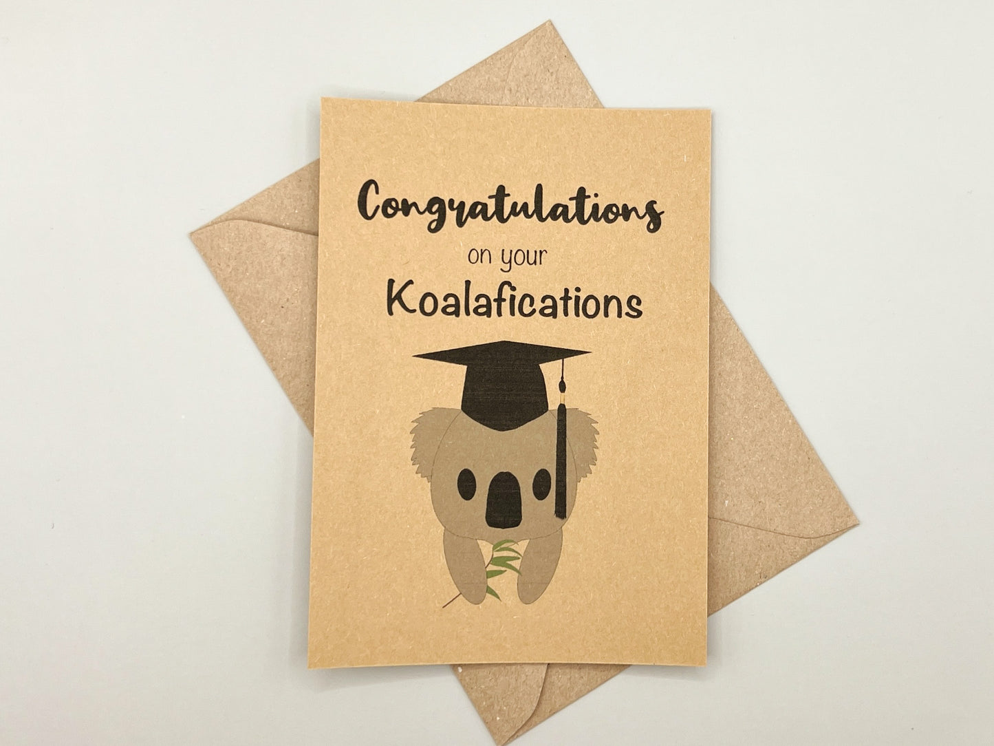 Karte zum Abschluss  "Congratulations on your Koalafications"