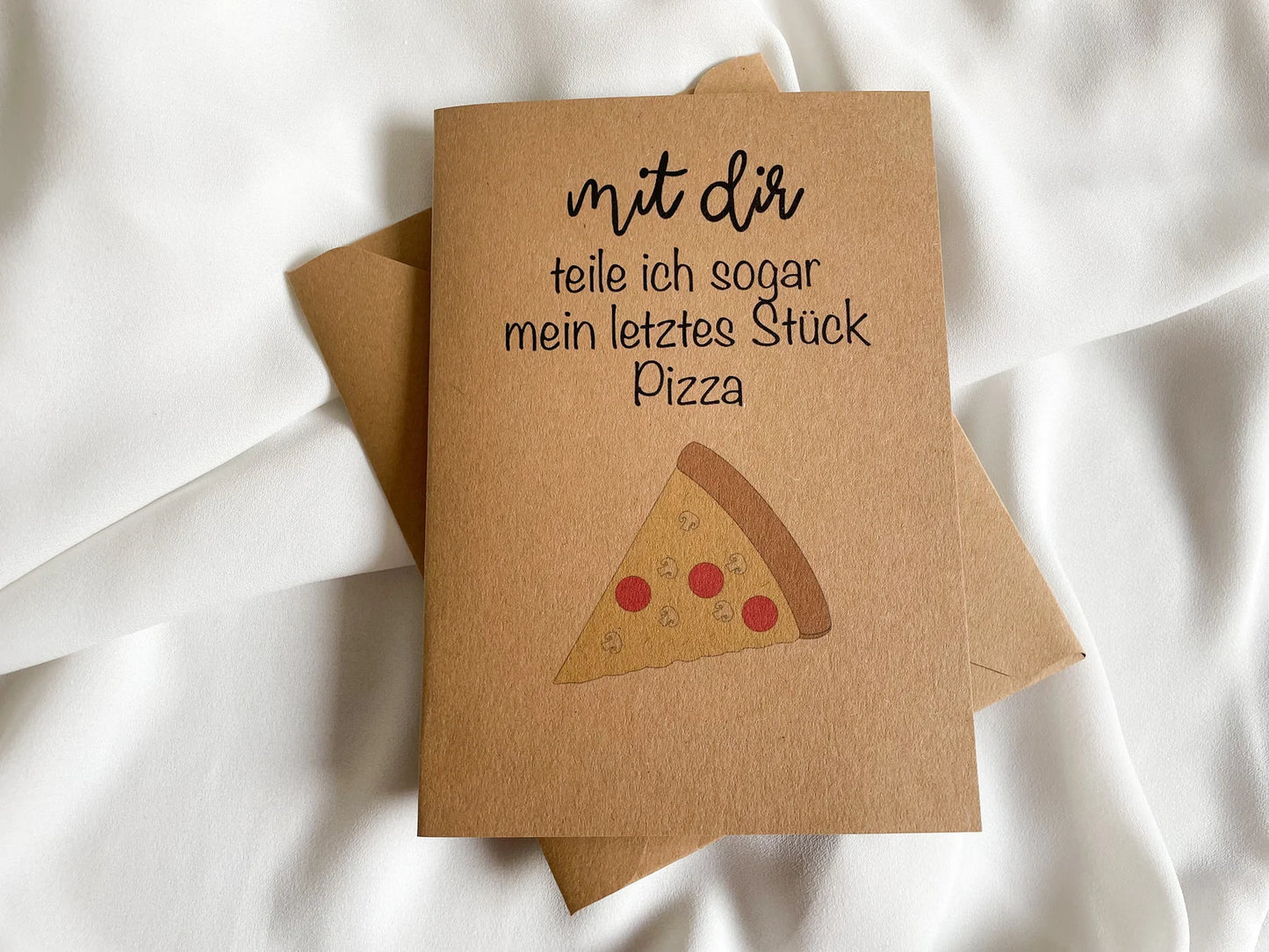 Karte "letztes Stück Pizza"