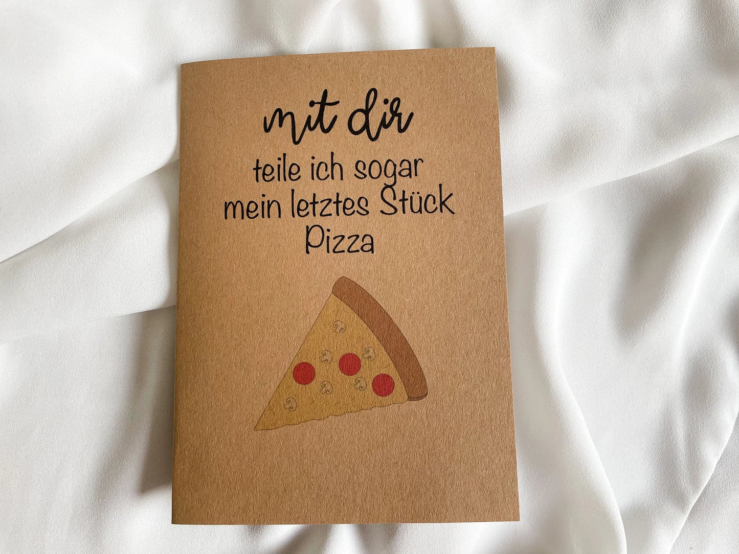 Karte "letztes Stück Pizza"