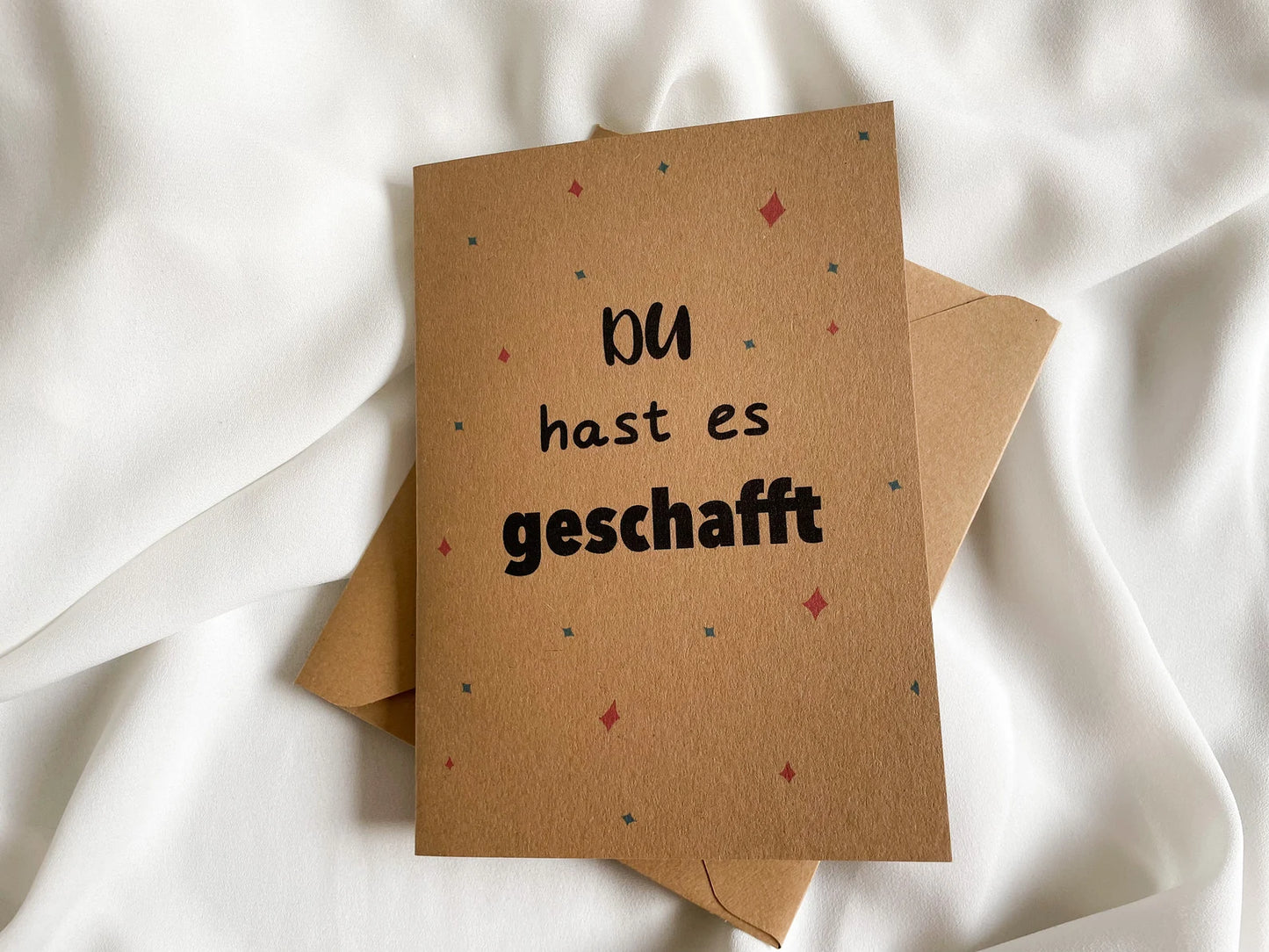 Karte "Du hast es geschafft"