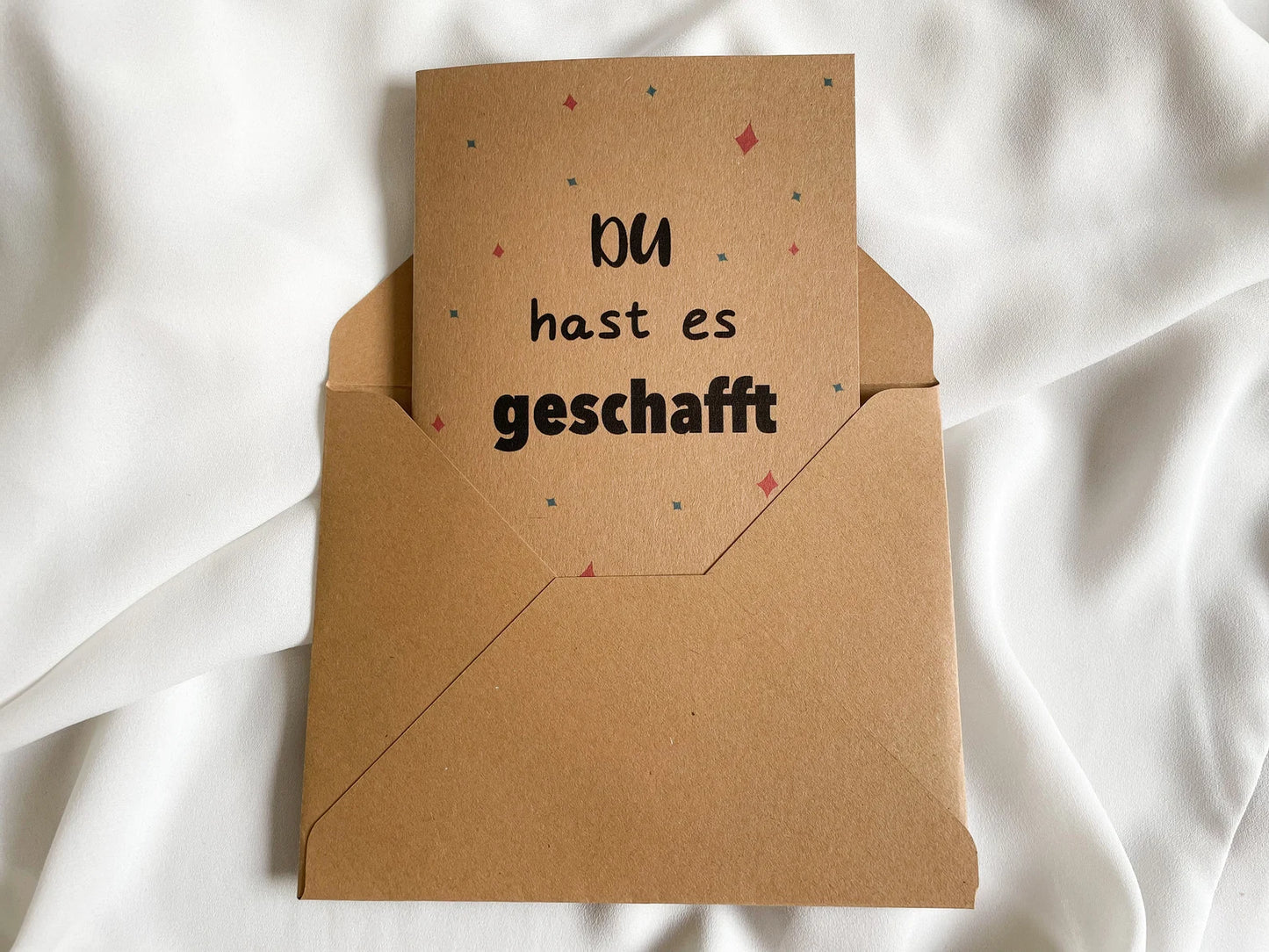 Karte "Du hast es geschafft"