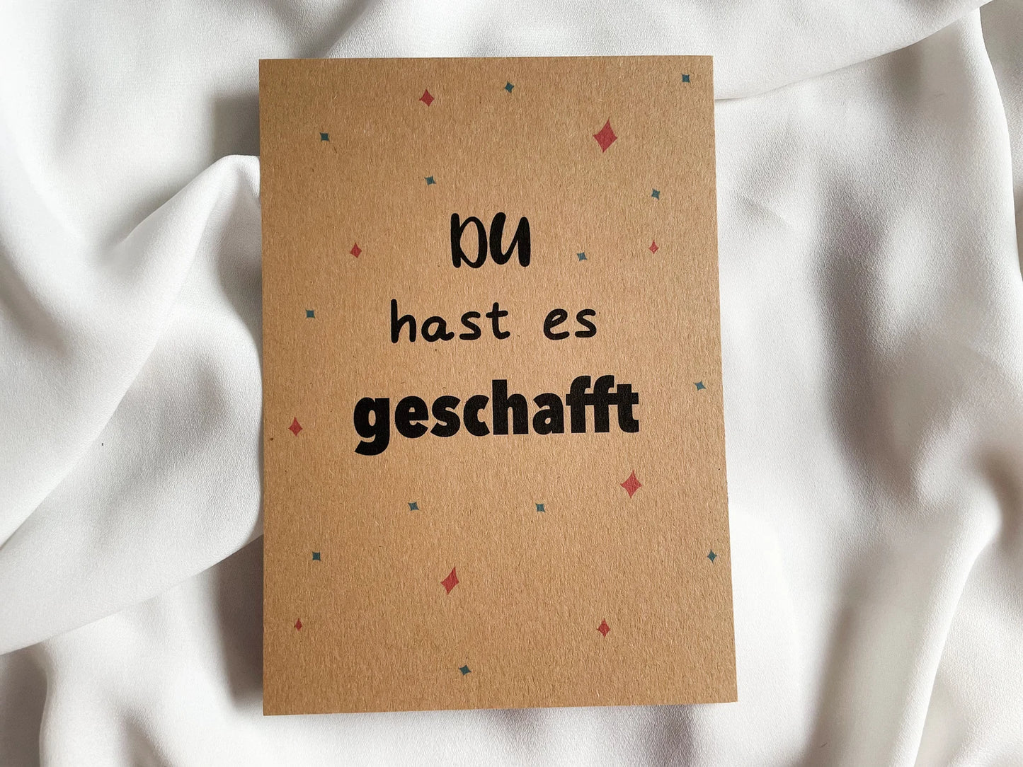 Karte "Du hast es geschafft"