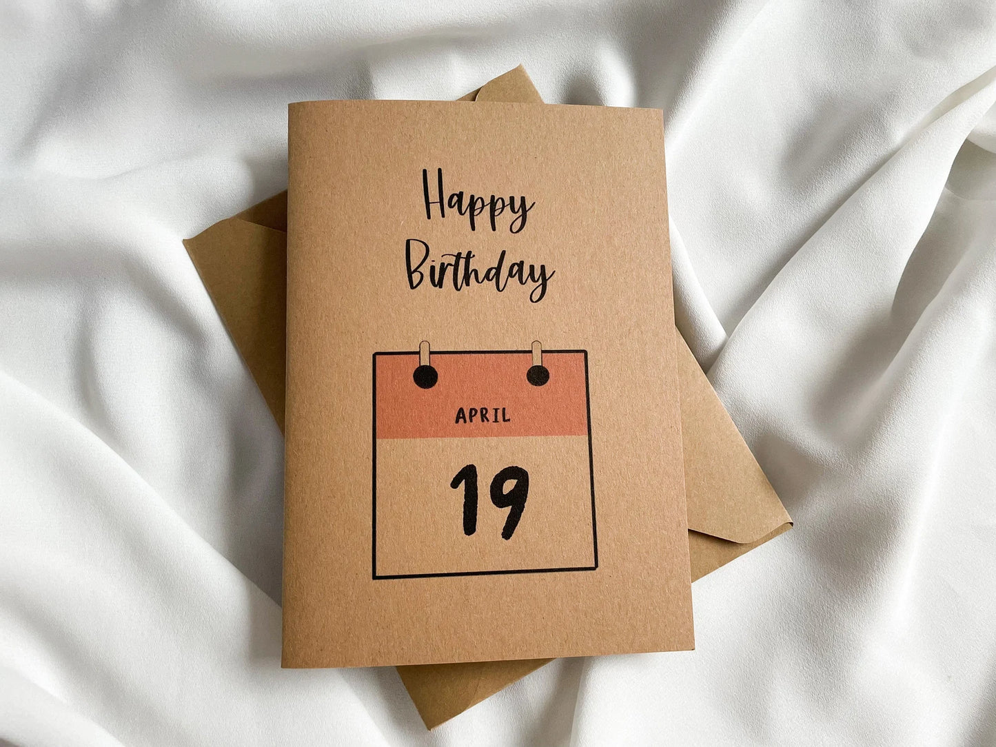 Geburtstagskarte Kalender "Happy Birthday"