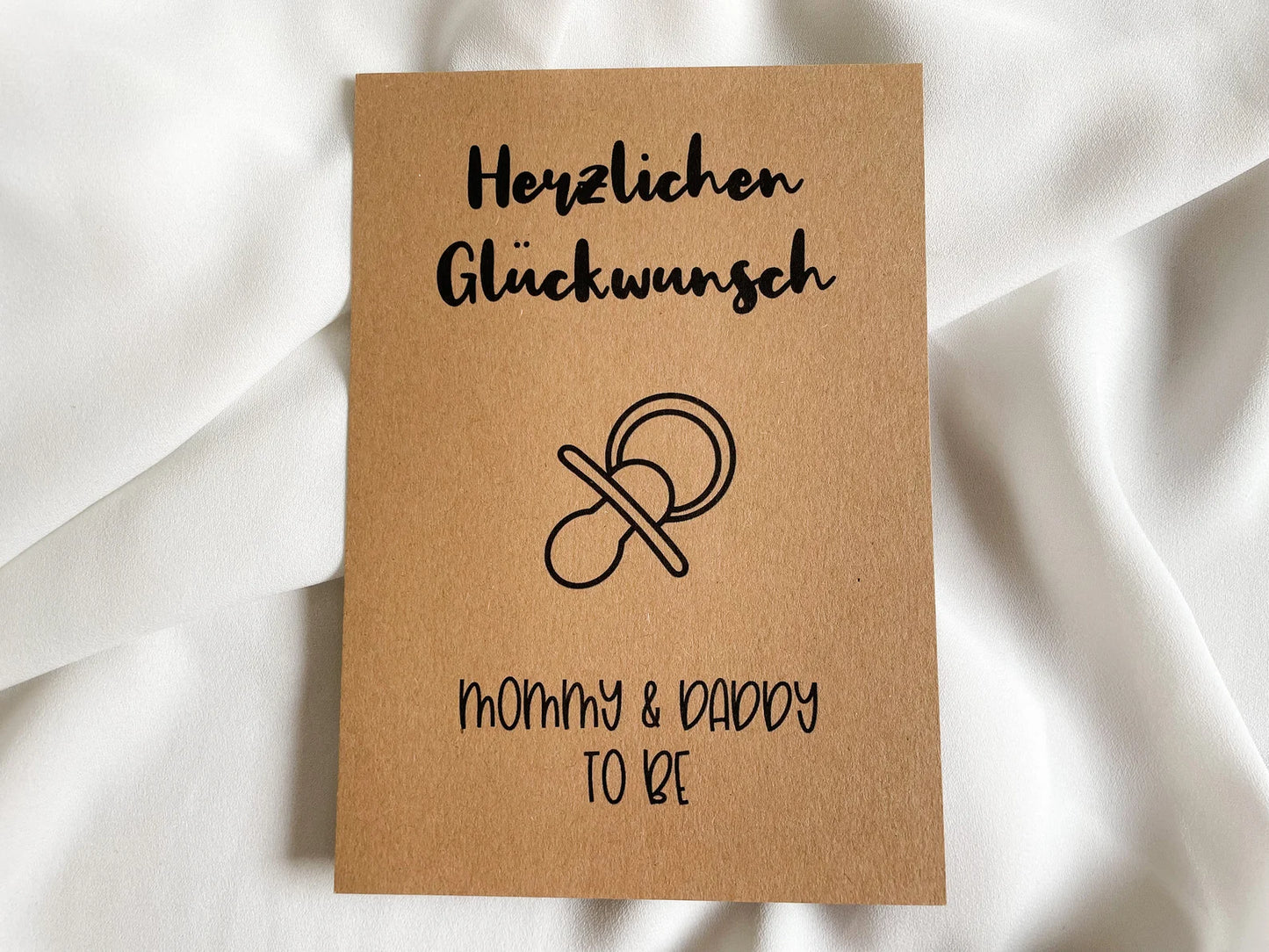 Karte "Herzlichen Glückwunsch mommy & daddy to be"