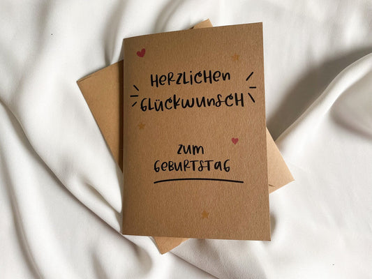 Geburtstagskarte "Herzlichen Glückwunsch zum Geburtstag"