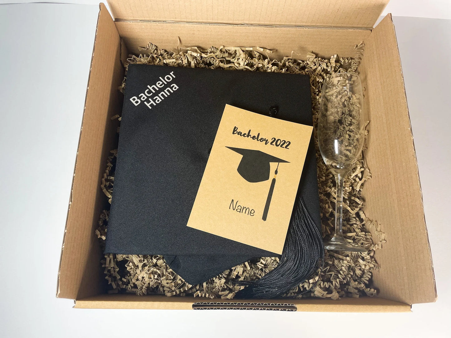 Personalisierte Geschenkbox zum Abschluss (Abitur, Bachelor, Master, Promotion)