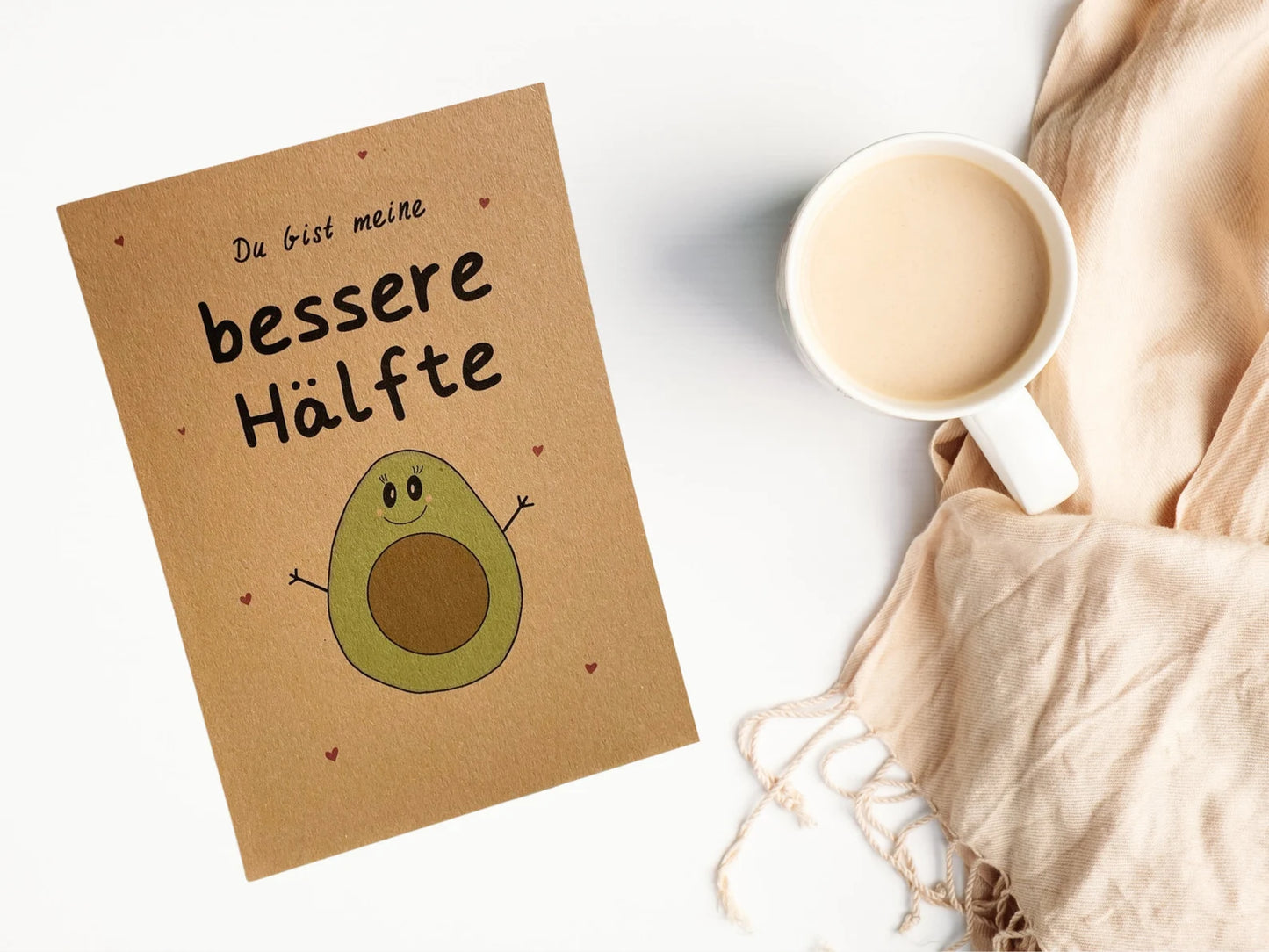 Karte "Du bist meine bessere Hälfte"