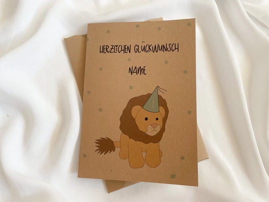 Personalisierte Geburtstagskarte Kindergeburtstag