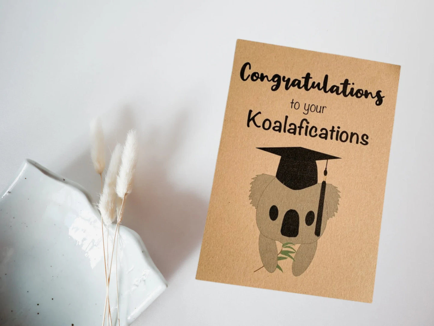 Karte zum Abschluss  "Congratulations on your Koalafications"