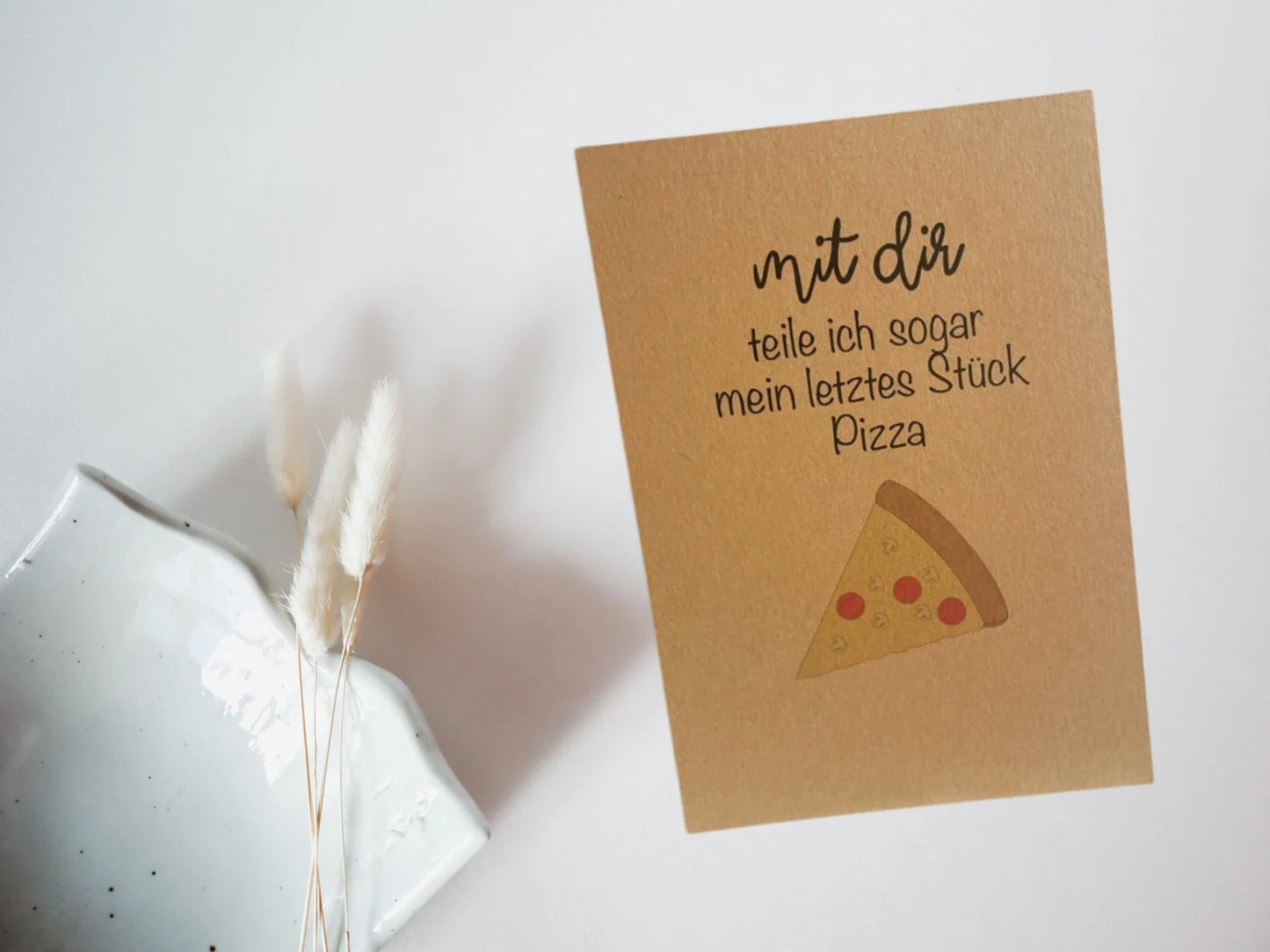 Karte "letztes Stück Pizza"