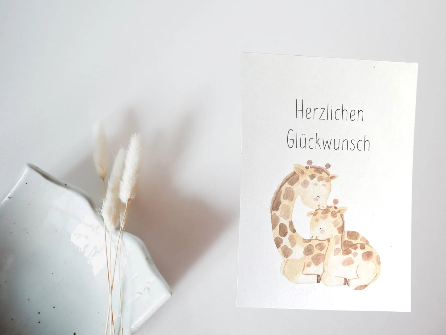 Karte "Herzlichen Glückwunsch" zur Geburt