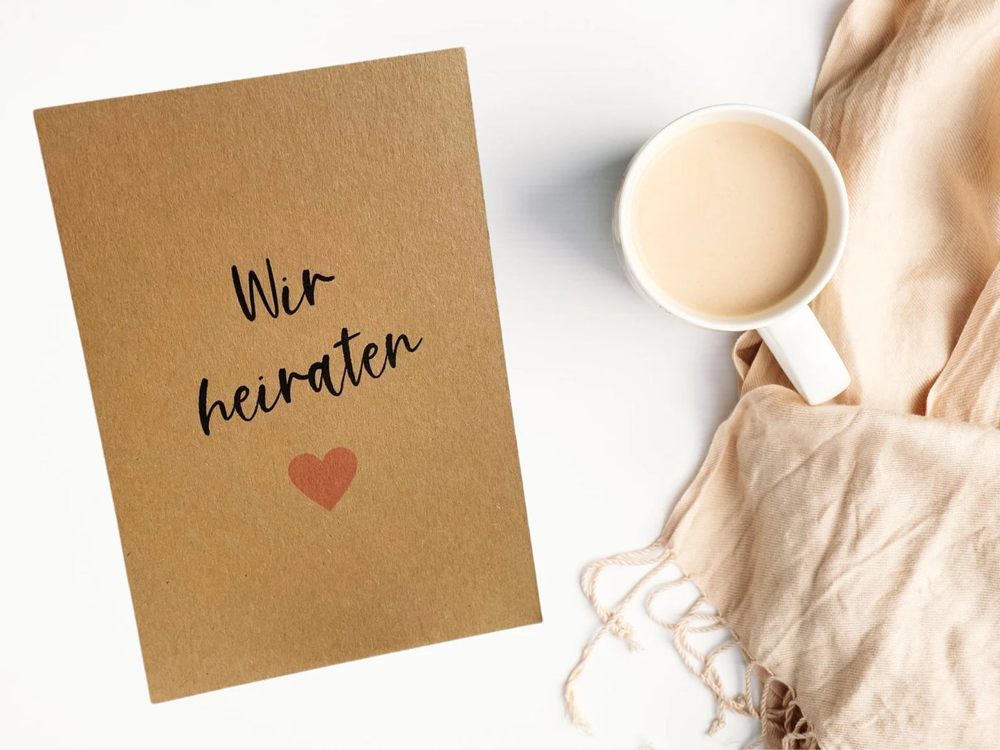 Karte "Wir heiraten"