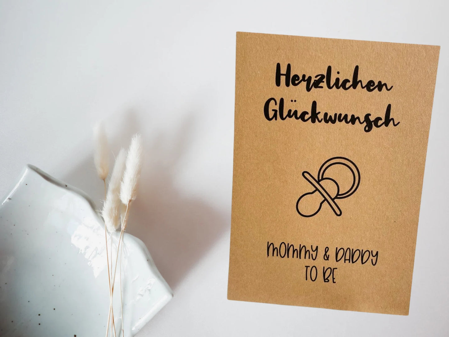 Karte "Herzlichen Glückwunsch mommy & daddy to be"